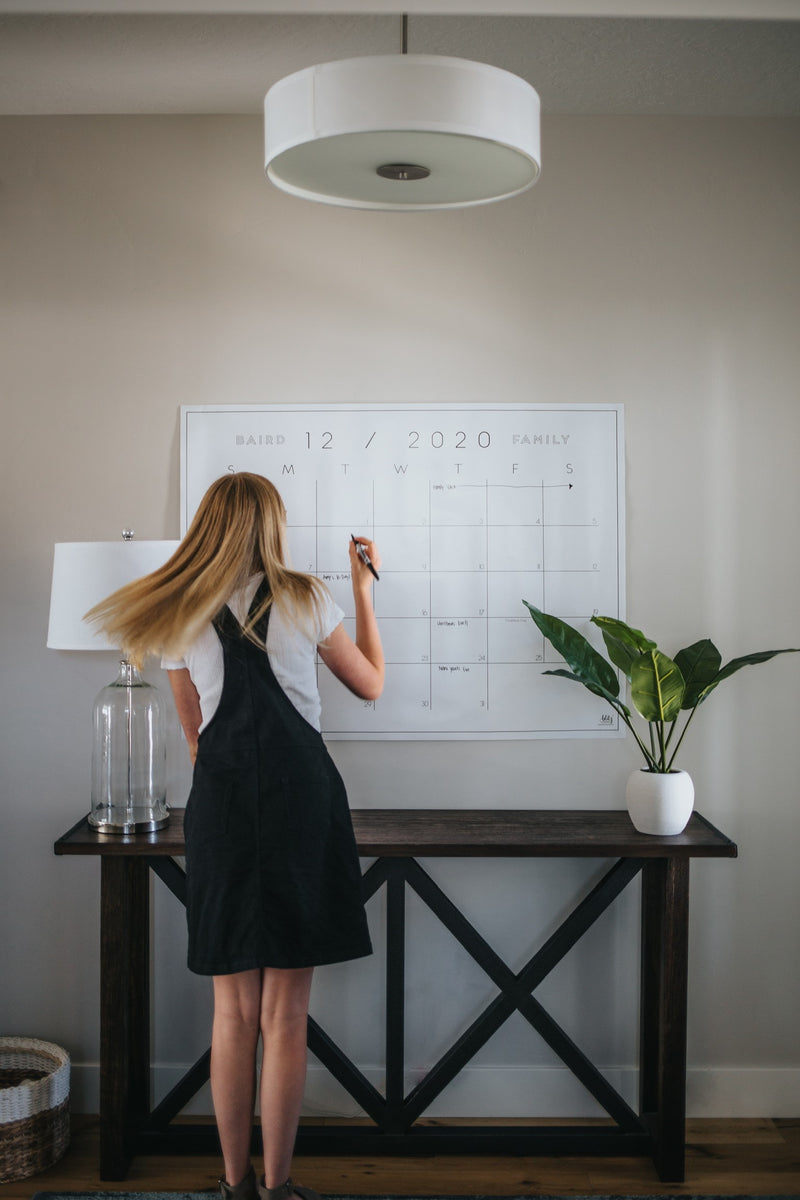 Blitz ExtraLarge Wall Modern Personalized Monthly Calendar Blitz