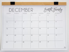 Load image into Gallery viewer, Classic Calendar with Wood Hanger and Refills