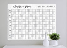 Load image into Gallery viewer, Extra Large School Year Wall Calendar 2024 to 2025