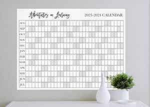 Extra Large School Year Wall Calendar 2024 to 2025