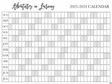 Load image into Gallery viewer, Extra Large School Year Wall Calendar 2024 to 2025