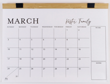 Load image into Gallery viewer, Monthly To-Do Calendar with Wood Hanger