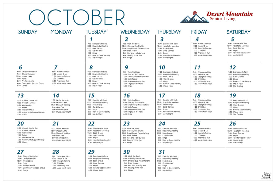 Specialty Calendars Blitz Calendars