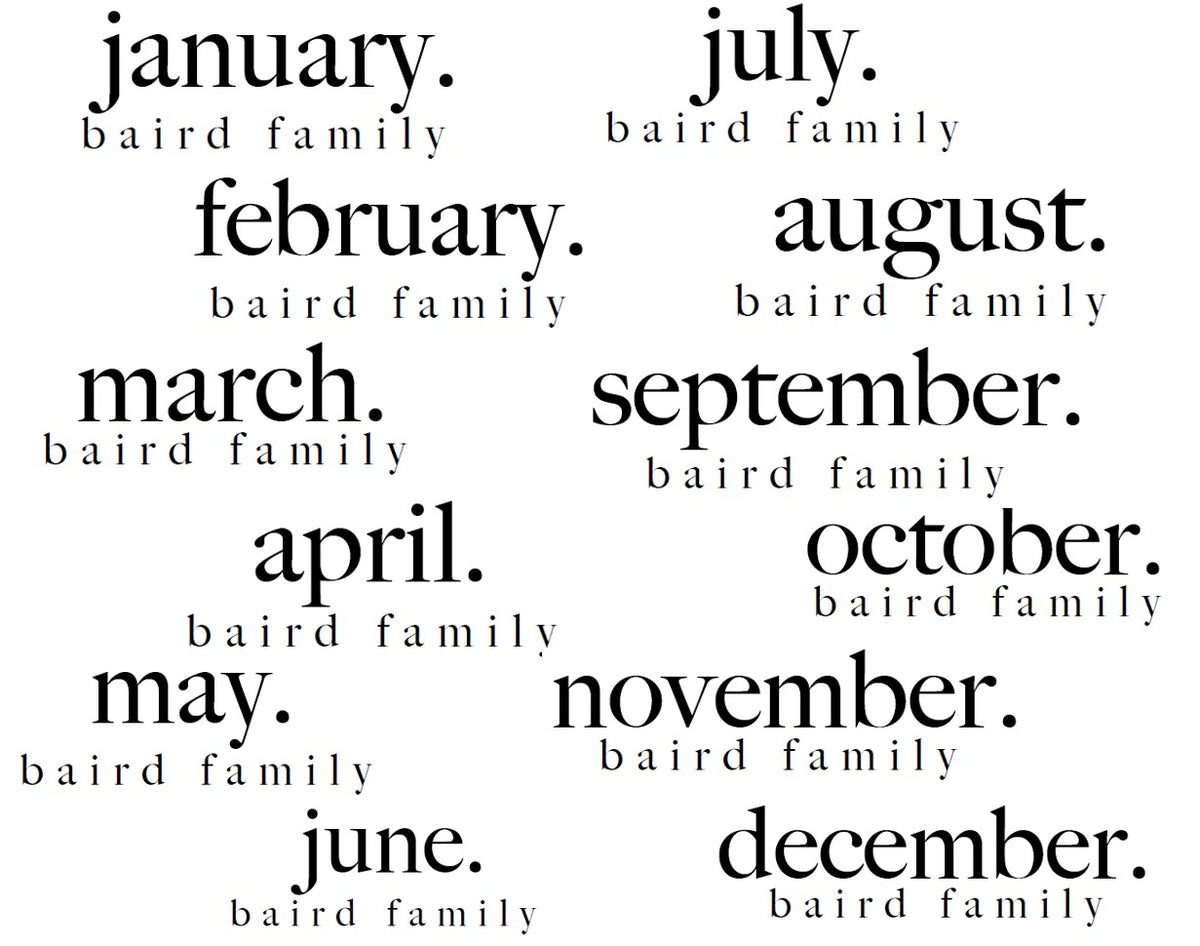 Blitz Vintage-Style Large Wall Customized Monthly Calendar – Blitz ...