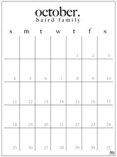 Load image into Gallery viewer, Vintage Calendar